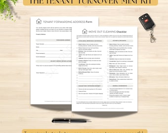 Move Out Cleaning Checklist Template | Landlord Tenant Move-Out Packet | Cleaning Instructions for Rentals| Fillable & Printable PDF