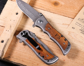 Handmade Damascus steel Personalized Gift, Anniversary Gift, Boyfriend Gift, Father's Gift,Unique Gifts for Husband