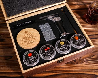 Old Fashioned Smoker Kit - Whiskey Lover Gift - Craft Cocktails - Home Bartender Kit