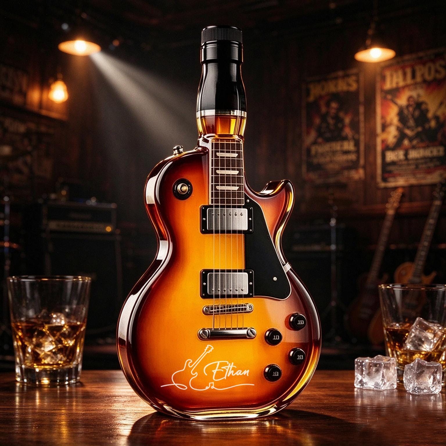 Guitar liquor bottle - Etsy 日本