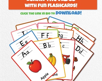 Alphabet Flashcards Printable A–Z | ABC Cards for Preschool & Kindergarten