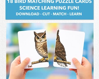 Bird Matching Game | Montessori Nature Study (Printable PDF)