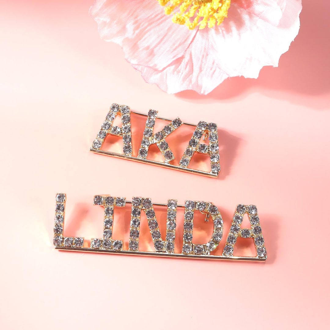 Personalised Nameplate Lapel Pin | Custom Party&meeting Name Lapel Pins ...