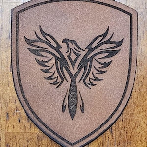 Hawk Patch - Leather