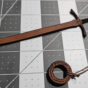 Glamdring Sword - Leather Bookmark