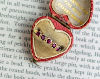 Five Stone Natural Ruby Solid 9ct Gold Ruby Anniversary Ring - July Birthstone Forever Eternity Ring - Handmade in Scotland