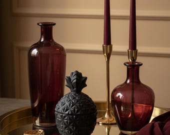 マットパイナップルソイキャンドル - 魔女のラグジュアリーデコレーション