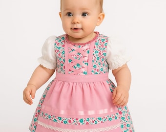 Vestido Dirndl Infantil | Dirndl Macio e Confortável para Crianças | Roupa Oktoberfest para Meninas