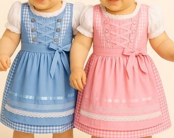 Baby & Toddler German Dirndl Set Charming Bavarian Trachten Dresses for Oktoberfest Special Events