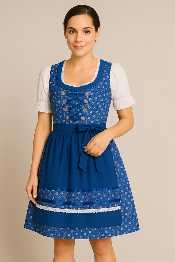 chinese dress ladies Bavaria Trachten Women's German Dirndl Dress Black Red S