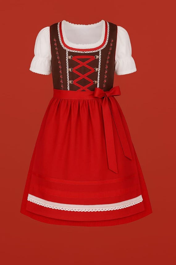 German Kids Folk Dress | Bavarian Dirndl for Girls German Kids Folk Dress | Bavarian Dirndl for Girls