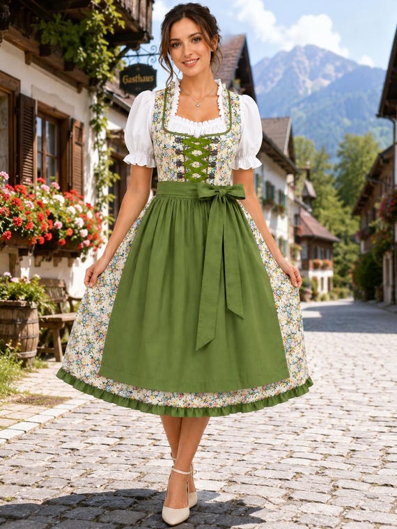 women's oktoberfest dress 3 Pieces Dirndl Dress Costumes for Bavarian Carnival Halloween She doesnt like it when other people have fun Morph Bavarian Dress Blue Costume