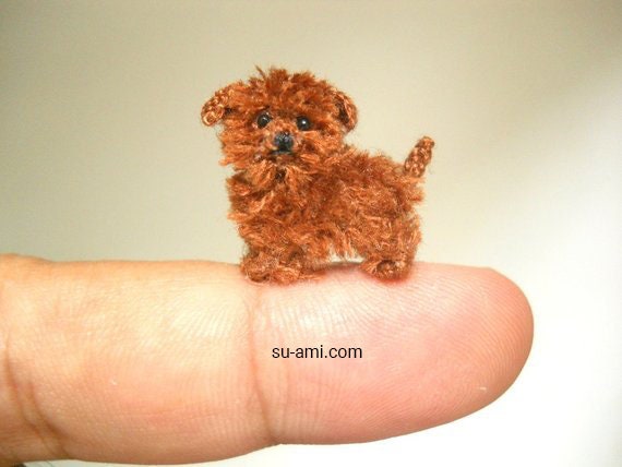 tiny stuffed puppy