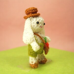 Bunny Rabbit Boy Miniature Crochet Bunny Amigurumi Doll Made To Order image 4