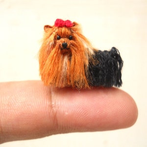 Yorkshire Terrier Tiny Crochet Miniature Dog Stuffed Animals Made To Order image 1