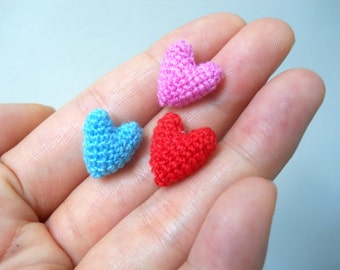 Micro Crocheted Heart - Made to Order