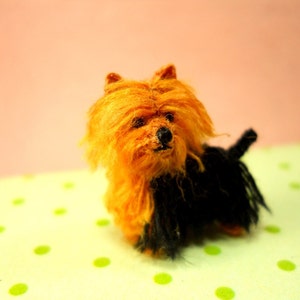 Mini Yorkshire Terrier Tiny Crochet Miniature Dog Stuffed Animals Made To Order image 5