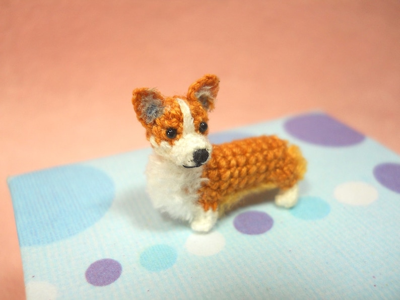 Pembroke Welsh Corgi Amigurumi Crochet Tiny Dog Stuff Animal | Etsy