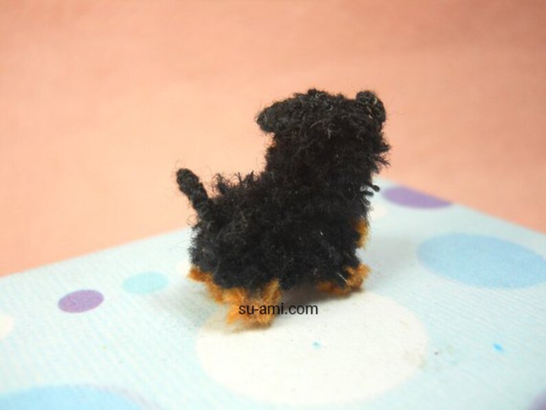 Miniature Yorkipoo Tiny Crochet Miniature Dog Stuffed Animals Made To Order image 3