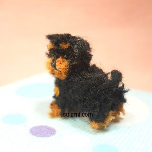 Miniature Yorkipoo Tiny Crochet Miniature Dog Stuffed Animals Made To Order image 5