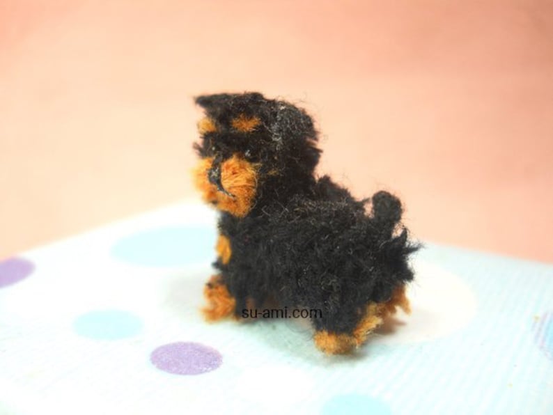 Miniature Yorkipoo Tiny Crochet Miniature Dog Stuffed Animals Made To Order image 5