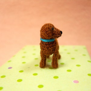 Miniature Brown Labrador Retriever Tiny Crochet Dog Stuffed Animals Made To Order image 3