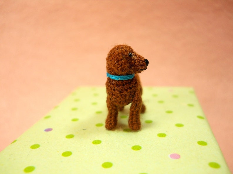 Miniature Brown Labrador Retriever Tiny Crochet Dog Stuffed Animals Made To Order image 3
