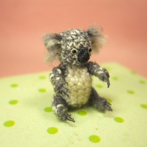 Miniature Koala Bear Amigurumi Micro Crochet Bear Stuffed Animal Made To Order image 4