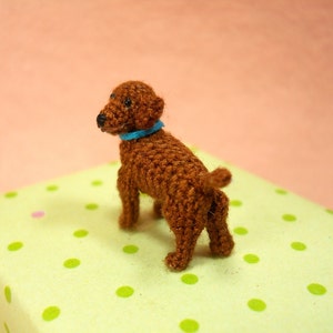 Miniature Brown Labrador Retriever Tiny Crochet Dog Stuffed Animals Made To Order image 5