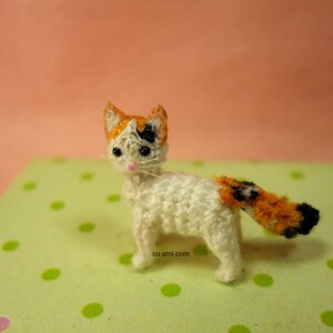 Turkish Van Cat Micro Crochet Cat Kitten, Amigurumi Cat Stuffed Animal Made to Order image 3