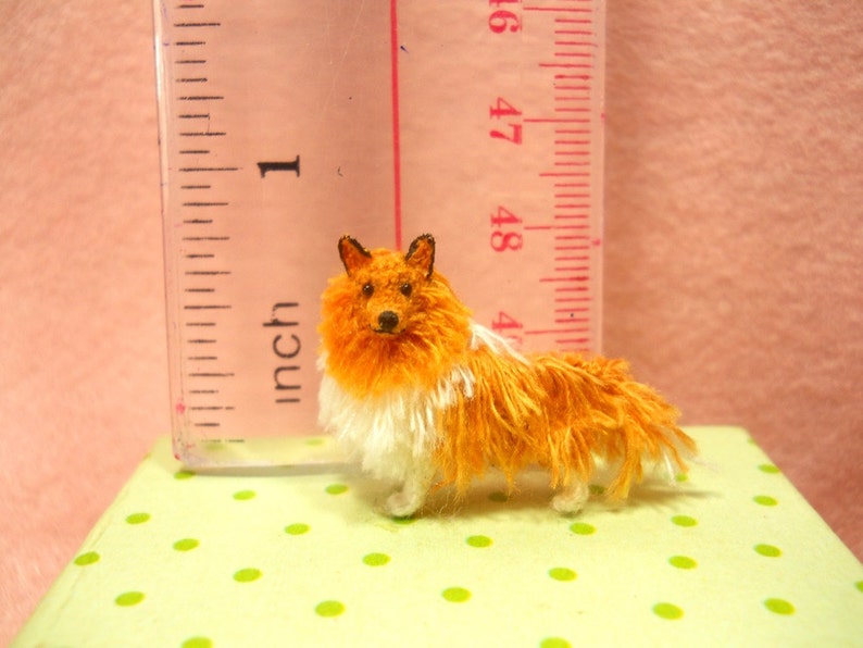 Rough Collie Tiny Crochet Miniature Dog Stuffed Animals Made To Order image 2