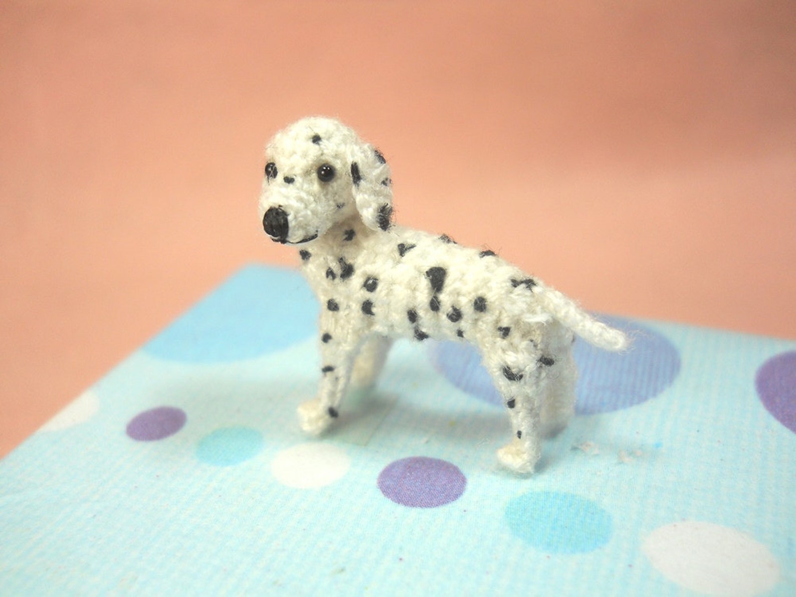 Miniature Dalmatian Puppy Tiny Crochet Dog Stuffed Animals Etsy UK