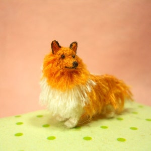 Rough Collie Tiny Crochet Miniature Dog Stuffed Animals Made To Order image 4