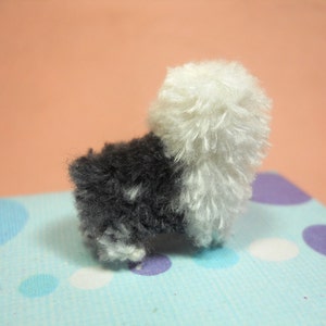 Old English Sheepdog Tiny Crochet Miniature Dog Stuffed Animals Made To Order image 5