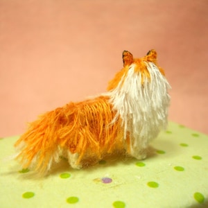 Rough Collie Tiny Crochet Miniature Dog Stuffed Animals Made To Order image 5