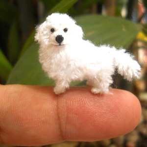 Great Pyrenees - Tiny Crochet Miniature Dog Stuffed Animals - Made To Order