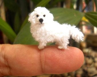 Great Pyrenees - Tiny Crochet Miniature Dog Stuffed Animals - Made To Order