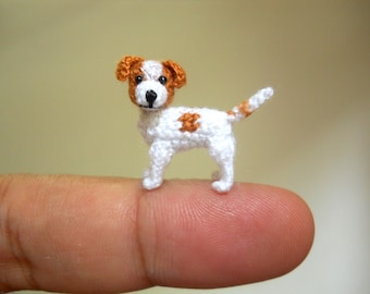 Jack Russell Terrier - Tiny Crochet Dog Stuffed Animals - Made To Order