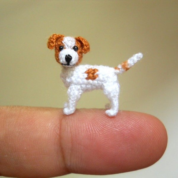 Jack Russell Terrier - Tiny Crochet Dog Stuffed Animals - Made To Order