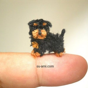 Miniature Yorkipoo Tiny Crochet Miniature Dog Stuffed Animals Made To Order image 1