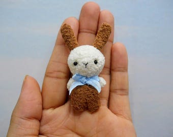 Mini conejo de ganchillo: pequeño conejito, peluche amigurumi