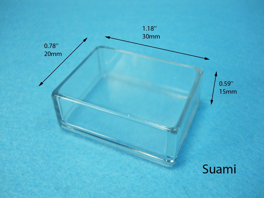 Small Clear Plastic Boxes Display Boxes, Clear Display Cases,transparent Plastic  Box, Eco System Terrarium Boxes Set of 12 PCS 