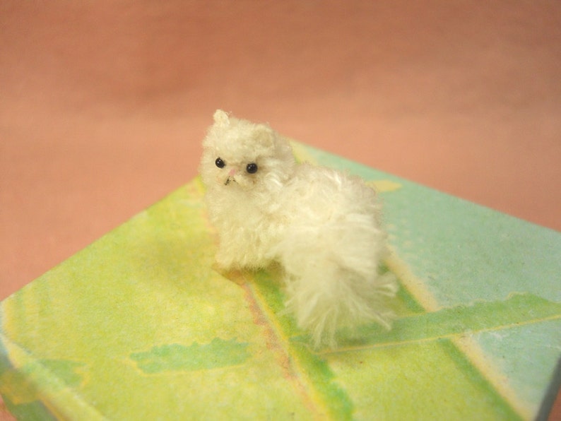 Miniature Persian Cat Micro Crochet Amigurumi Stuffed Animal Made to Order image 4