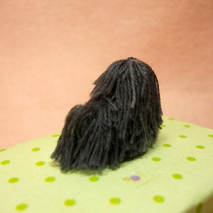 Miniature Black Puli Tiny Crochet Miniature Dog Stuffed Animals Made To Order image 5