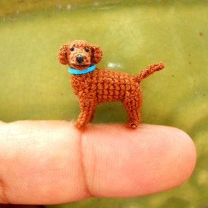 Miniature Brown Labrador Retriever Tiny Crochet Dog Stuffed Animals Made To Order image 1