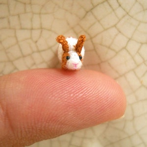 Micro Bunny Rabbit Amigurumi Mini Crochet Tiny Stuff Animals Made To Order image 4