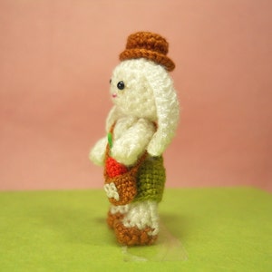 Bunny Rabbit Boy Miniature Crochet Bunny Amigurumi Doll Made To Order image 3