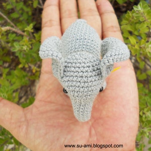 Crochet Elephant Stuff Animal Miniature Elephant Amigurumi Made To Order image 4
