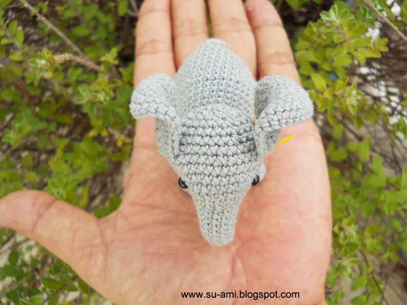 Crochet Elephant Stuff Animal Miniature Elephant Amigurumi Made To Order image 4