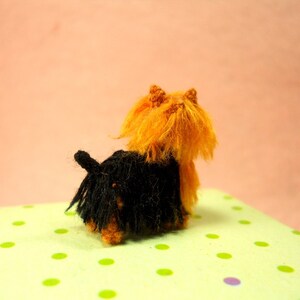 Mini Yorkshire Terrier Tiny Crochet Miniature Dog Stuffed Animals Made To Order image 3